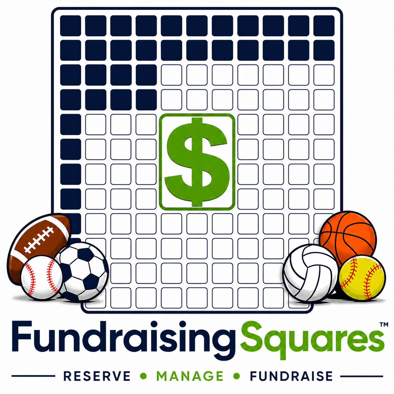 FundraisingSquares — Reserve, Manage, Fundraise